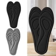 thumbnail image 1 of Trayknick 1 Pair Sport Insoles Cuttable Sweat Absorption Comfortable Elastic Odor-resistant Shockproof Insole Replacement Massage Four Seasons Shoe Pads Shoes Accessory Black, 1 of 13