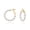 Gold-20mm, variant on VEEDOFA Pearl Hoop Earrings for Women, 14K Gold Plated 925 Sterling Silver, 5mm Thick, 20/30mm