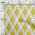 thumbnail image 2 of oneOone Cotton Cambric Yellow Fabric Argyle Sewing Fabric By The Yard Printed Diy Clothing Sewing Supplies 56 Inch Wide, 2 of 4