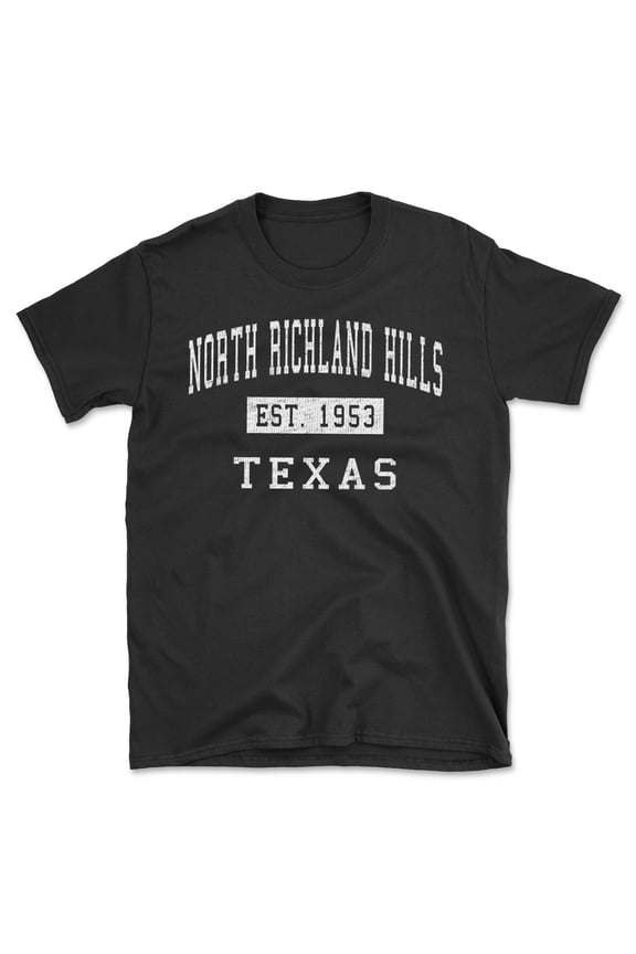 North Richland Hills Texas Classic Established Men's Cotton T-Shirt