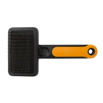 Fiskars Pet Slicker Brush, Cat and Dog Brush for Shedding, Gentle Grooming and Deshedding