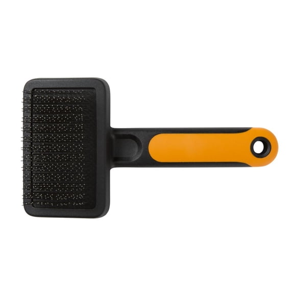 Fiskars Pet Slicker Brush, Cat and Dog Brush for Shedding, Gentle Grooming and Deshedding