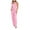 Pink, variant on Womens Sequin Rhinestone Romper Long Sleeves Mesh See Through Jumpsuit Clubwear Bodysuit