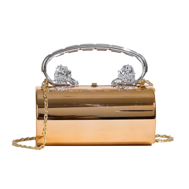 Bolso Mini Noche Embrague Acrílico Con Cadena Mujer Hobo Sólido