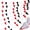Red Black White, variant on 100 Ft Red Black and White String Flags Pennant Banner,Hanging DIY Triangle Bunting Flags Blank Banners for Grand Opening,60 Pack