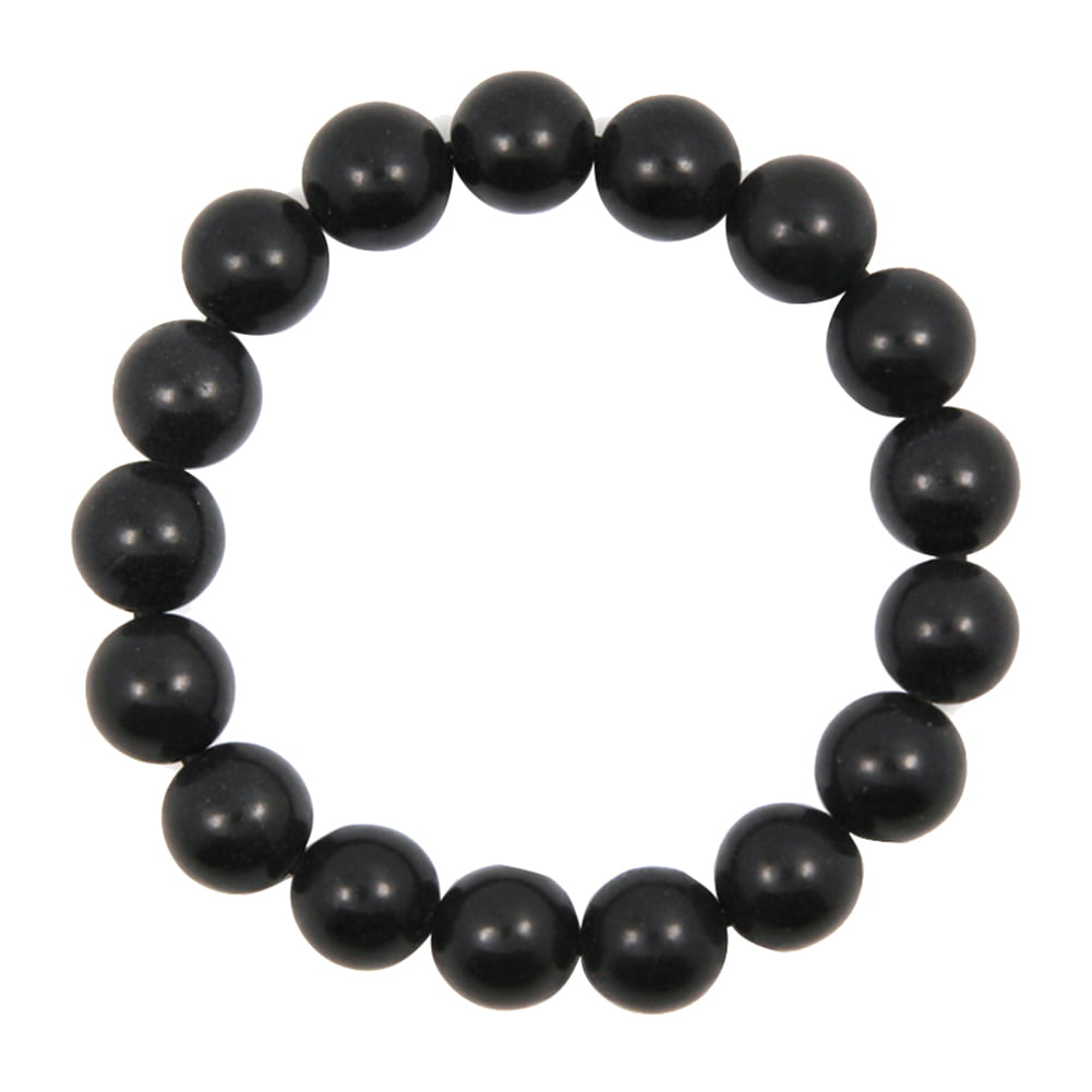 Grandest Birch 8/10mm Black Stone Beads Charm Bracelet Men Women Minimalist  Bangle Jewelry Stone Multi-color
