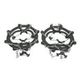 thumbnail image 1 of Skiing Crampons, Durable Elastic Material 8-Tooth Crampons Foot Cover Strong Durable  For Trail Running For Icy Roads For Sloping Terrain Black, 1 of 8