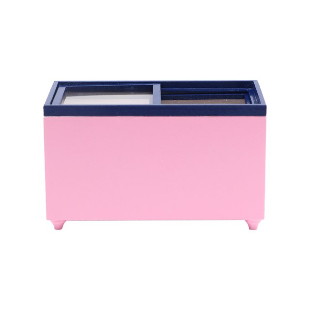 Shisuyan Réfrigérateur Miniature avec Congélateur Rose 1Pcs 4.72x2.87x2.40 Po