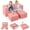 Pink, variant on OLAKIDS Modular Kids Play Couch, Toddler Sectional Fort Building Sofa for Playroom, Bedroom, Convertible Soft Foam Furniture Playset and Floor Cushion for Boys and Girls