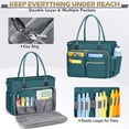 thumbnail image 3 of RAINSMORE Teacher Tote Bag 15.6 inch Laptop Bag for Women College Laptop Briefcase for Work Office Nurse Bag Professional Computer Messenger with Insulated Pocket,Dark Green, 3 of 8