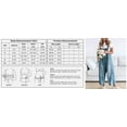 thumbnail image 5 of Women Loose Adjustable Strap Denim Bib Overall Jeans Distressed Wide Leg Baggy Overalls Jumpsuit, 5 of 5