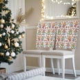 thumbnail image 3 of Christmas Gingerbread Man Chair Covers Set of 6 Heart Leaf Xmas Bell Winter Chair Back Covers Stretch Removable Washable Slipcovers Protector for Dining Room Kitchen Party Decor, 3 of 5