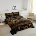 thumbnail image 3 of Camo Mallard Duck Comforter Set Men Rustic Farmhouse Cabin Bedding Comforter Sets,Hunting Woodland Duck Bedding Set Country Wood Board Animal Silhouette Bed Set, 3 of 7