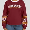 thumbnail image 6 of Women's WEAR by Erin Andrews  Burgundy Washington Commanders Sport Long-Sleeve T-Shirt, 6 of 6