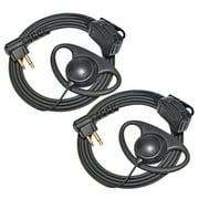 YNIBST 1-Wire D-Shape Earpiece Two Way Radio Headset with PTT Mic for Motorola CP100 CLS1110 CLS1410