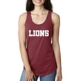 thumbnail image 1 of Artix - Women's Racerback Tank Top, up to Women Size 2XL - Lions, 1 of 5