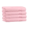 thumbnail image 1 of 100% Cotton 4-Pack Bath Towel Sets - Extra Plush & Absorbent Pink Bath Towels - 54" x 27" (Pink), 1 of 3