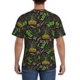 thumbnail image 2 of Naloa Carnival Mardi Gras3 Men's T-Shirt Sport T-shirt Men's Basic Tee Casual Men's Shirt, Round Neck, Short Sleeves - 3X-Large, 2 of 5