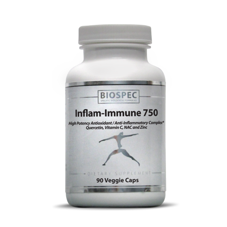 Inflam-Immune 750 – Broad-Spectrum Antioxidant Complex w/Quercetin, NAC, Vitamin C, and Zinc