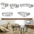thumbnail image 3 of Portable Indoor Outdoor Folding 16-panel Heavy Duty Metal Pet Dog/Cat Playpen, 3 of 8