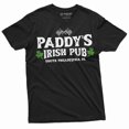 thumbnail image 3 of Men's St. Patrick's day T-shirt Paddy's Irish pub Saint Patricks shirt Clover shamrock Lucky Tee (Medium Military Green), 3 of 7