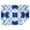 Blue White Tie, variant on Colorful Floral Pattern Rectangle Tablecloth 60"x84",Waterproof Polyester Rectangle Table Cloth, Wipeable Spillproof Polyester Tablecloth for Dining, Camping, Indoor and Outdoor