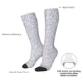 thumbnail image 6 of Fotbe Cute Rabbit print Women's Men's Novelty Crew Socks Cotton Socks Knee High Socks for Walking,Running,Nurses,Pregnancy, 6 of 8