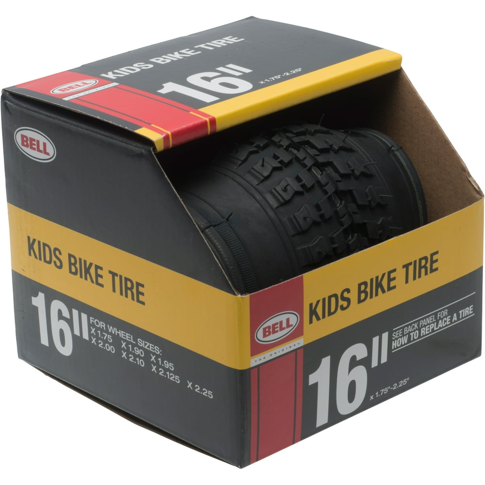 Bell Standard Kids Bike Tire, 16" x 1.752.25", Black