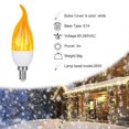 thumbnail image 4 of Led Flame Flickering Bulb Led Fire Emulation Light E14 E27 Candle Lamp 4 Modes Lighting Creative Xmas Atmosphere Lamp Home Decor 1 Pcs, 4 of 5