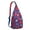 Blue-3, variant on Boho Tropical Floral Sling Backpack – Hawaiian Print Hiking Daypack with Jungle Leaves, Hibiscus & Palm Leaf Design, Lightweight & Waterproof for Summer Beach & Resort Travel