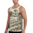 thumbnail image 2 of Xecao Vineyard Landscape Men's Tank Top Workout Quick Dry Sleeveless Gym Jogging Muscle Shirts Summer Swim Beach Tops, 2 of 9