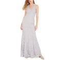 thumbnail image 1 of Vestido con espalda abierta y encaje con corazones de lentejuelas Sequin Hearts Gris 5, 1 of 2