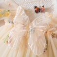 thumbnail image 2 of Robe Tutu pour Bébé Fille Princesse Sans Manches Papillon Tulle Robe d'Été pour Fête d'Anniversaire, 2 of 7
