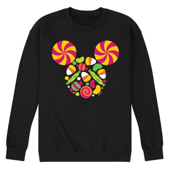 Disney - Mickey Head Candy - Men's Crew Fleece Sweatshirt