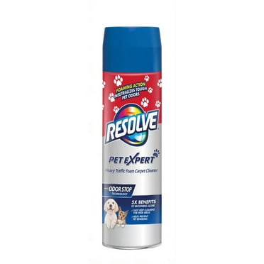 Resolve Pet High Traffic Carpet Foam, 22 Oz, Cleans Freshens Softens & Removes Stains, Pack of 4