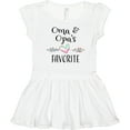 thumbnail image 3 of Inktastic Oma and Opa's Favorite- Heart Grandchild Girls Toddler Dress, 3 of 5