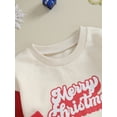 thumbnail image 6 of Liacowi Baby Girls Boys Christmas Onesie Infant Long Sleeve Crew Neck Letter Print Romper Bodysuits 6M 12M 18M 24M Newborn Spring Autumn Christmas Clothes, 6 of 9