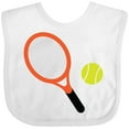 thumbnail image 3 of Inktastic Tennis Racket and Ball Boys or Girls Baby Bib, 3 of 4