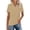 Khaki #11, variant on DORKASM Womens Polo Shirts Short Sleeve Button Lapel Collared Summer Tops Business Casual Basic Tees Black XL