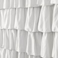 thumbnail image 6 of Lush Decor Ruffle Textured Shower Curtain, 72x72, Ivory, Single, 6 of 11