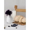 thumbnail image 2 of Serene Spaces Living Set of 4 White Ceramic Bud Vase, 3" Diameter & 4" Tall, 2 of 5