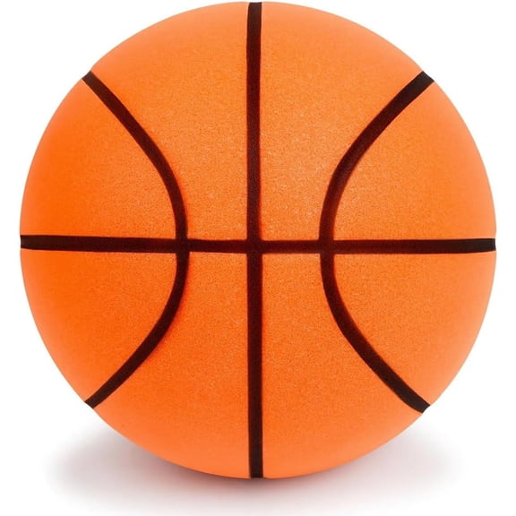 Silent Basketball-(8.2") 2026 New Dribble Dream Silent Basketball, Grooved Airless Foam Technology for Soundless for Foam Indoor Training Ball for Various Indoor Activities