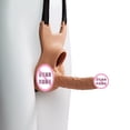 thumbnail image 1 of Consolador usable Bragas huecas Pantalones de cuero gay Dispositivo de masturbación Juguete sexual Vibrador de carne mediana LingWen 1327537334071, 1 of 1