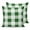 White Dark Green, variant on Cream White Buffalo Check 18x18 Pillow Covers Set of 2, Farmhouse Plaid Modern Geometric Throw Pillow Covers Decorative Couch Cushion Case, Microfiber Square Pillowcases for Bedroom Car Living Room