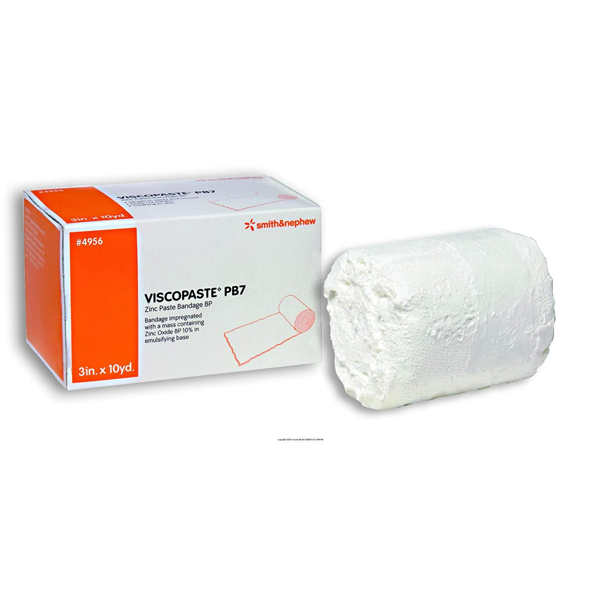 Smith & Nephew Viscopaste PB7 Zinc Paste Bandage, 3 in. x 10 yd.
