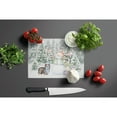 thumbnail image 3 of Dachshund Longhaired with Christmas Presents Glass Cutting Board Large 12 in x 15 in, 3 of 3