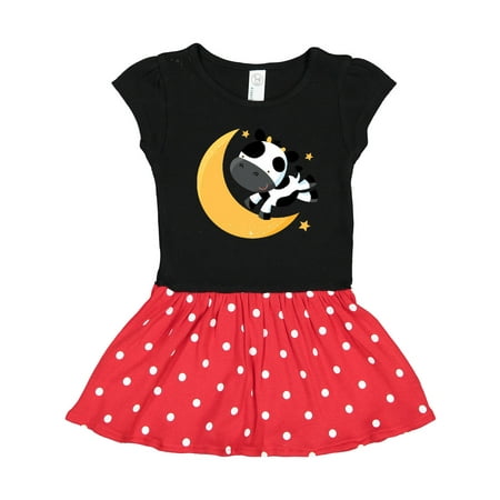

Inktastic Cow over the Moon Rhyme Gift Toddler Girl Dress