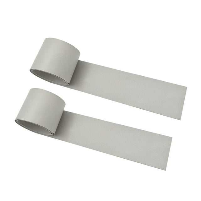 2pcs inflable Kayak barco impermeable PVC reparación herramienta gris 51 * 1000 mm