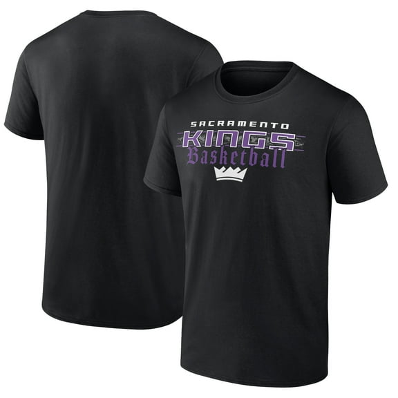 Men's Black Sacramento Kings Half Court Offense T-Shirt