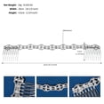 thumbnail image 2 of Crystal Bride Wedding Headpiece Silver Rhinestone Bridal Hair Comb Prom Hair Accessorie, 2 of 3